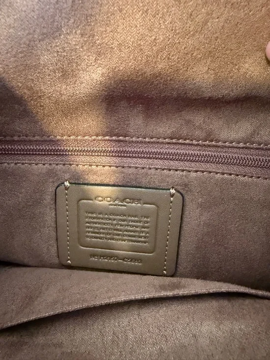 New Coach Kleo Backpack with Rust Suede Flap - Picture 2 of 6
